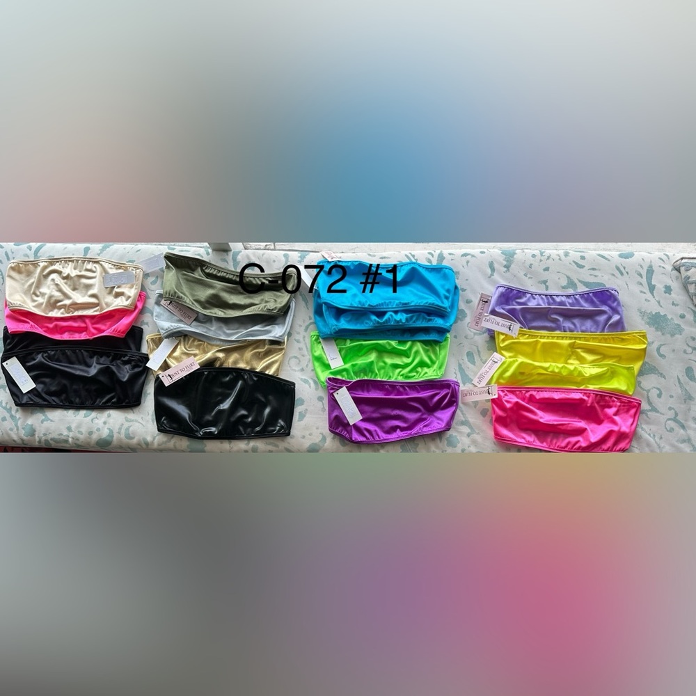 Just to Flirt- Bandeau Top-LOTS OF COLORS NWT-! - Picture 5 of 8